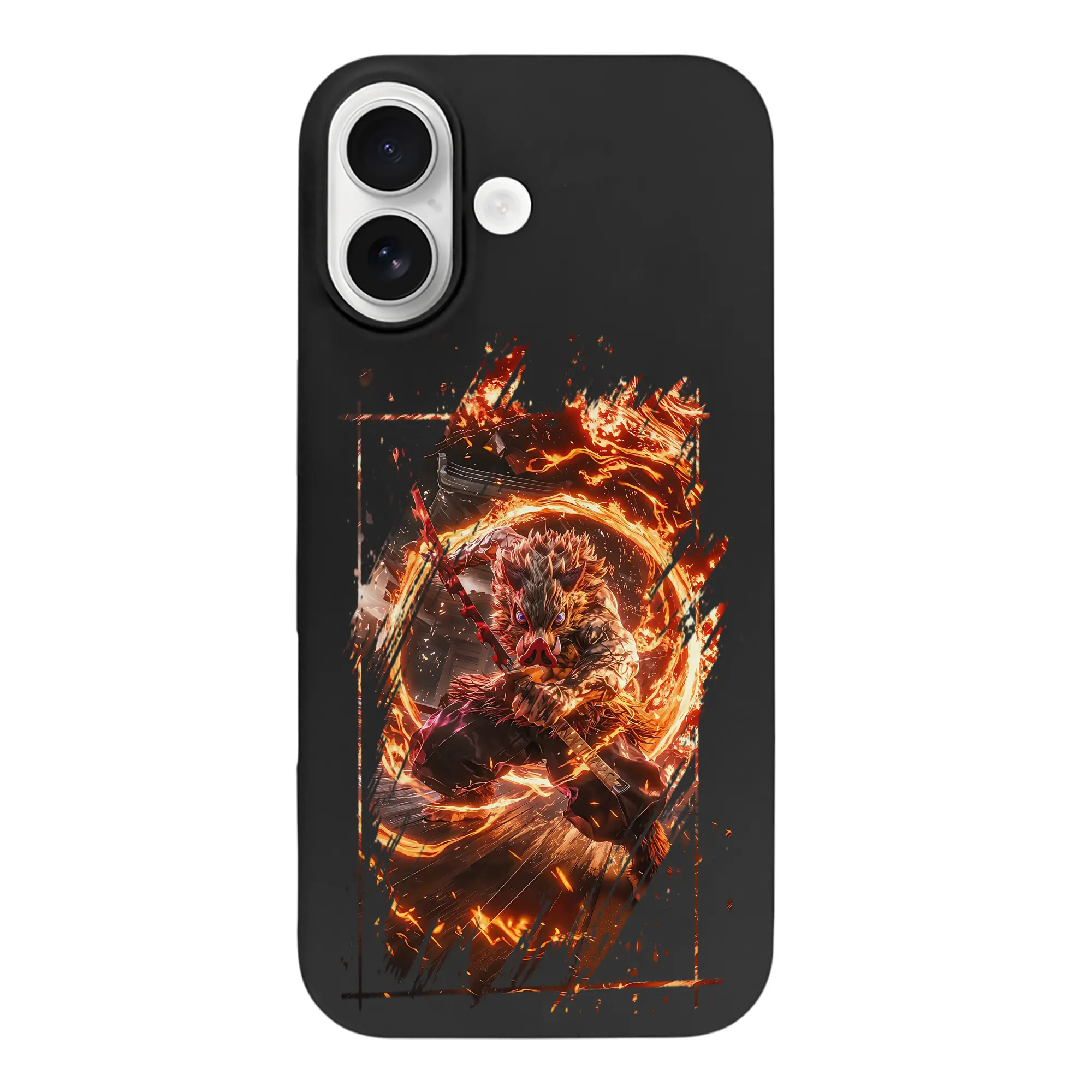 鬼滅の刃 グッズ,嘴平 伊之助 - iPhone 17 シリーズ シリコンケース 薄型 耐衝撃 指紋防止 ソフトタッチカバー 精密フィット 傷防止 保護ケース iPhone 17/17 Air/17 Pro/17 Pro Max 対応